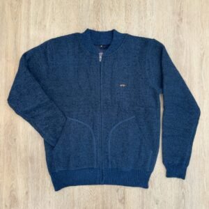 Campera chenille cuello mao