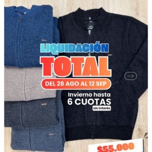 Campera chenille cuello mao